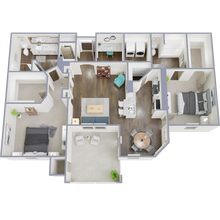 2 Bed x 2 Bath 6210 floor plan
